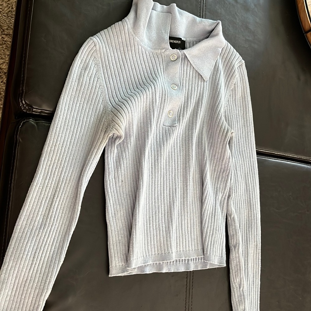 forever 21 long sleeve cuff neck